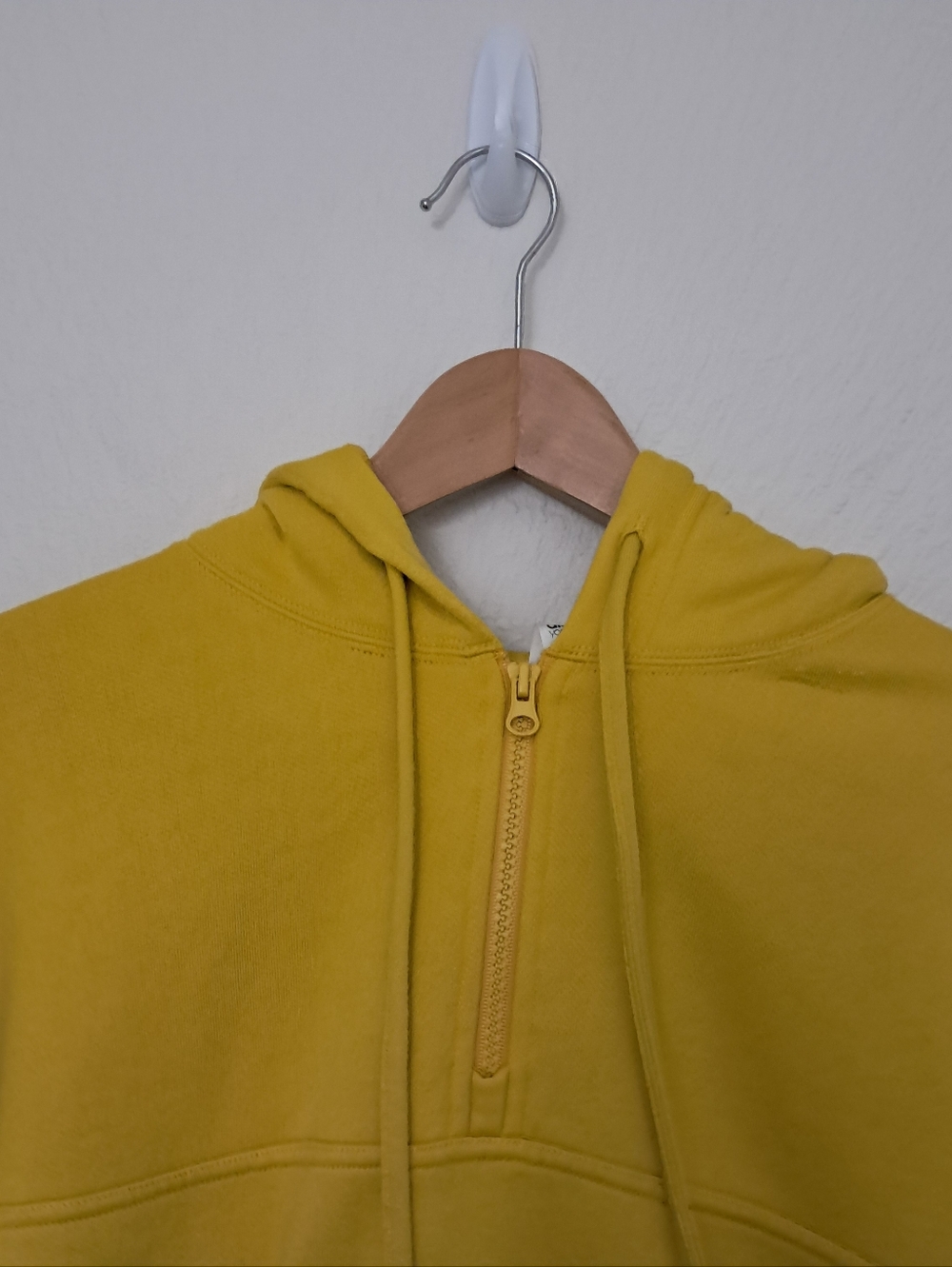 Alo Yoga 1/2 Zip Cropped Hoodie Sweatshirt - Picture 2 of 7